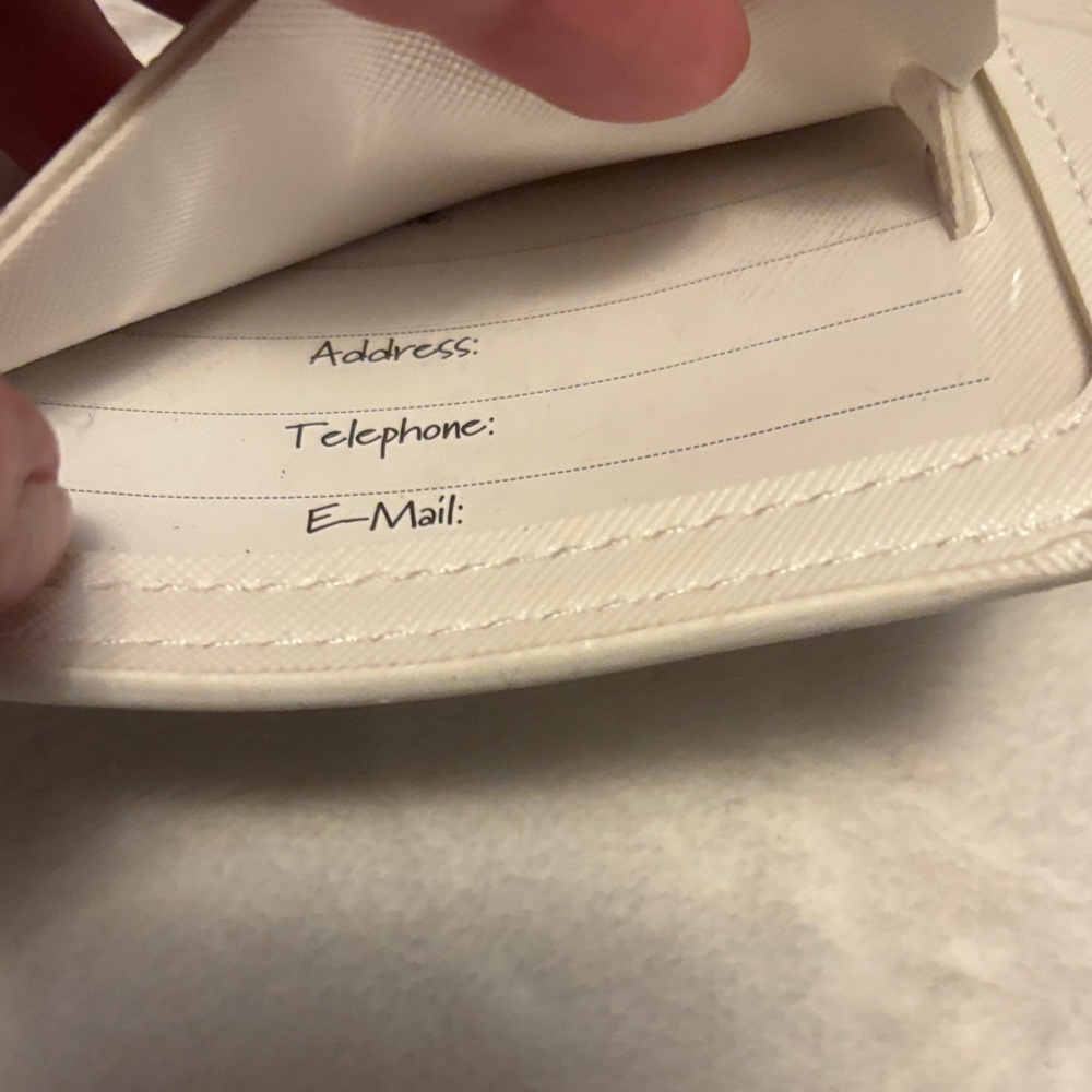 Luggage Tags Mr. and Mrs. - Gray and Cream NWT - Picture 4 of 7